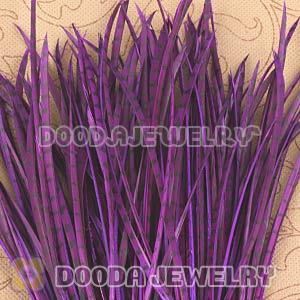 Purple Striped Goose Biots Loose Feather Hair Extensions Wholesale