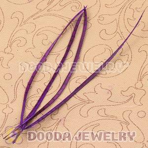 Purple Striped Goose Biots Loose Feather Hair Extensions Wholesale