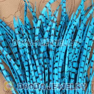 Green Striped Goose Biots Loose Feather Hair Extensions Wholesale
