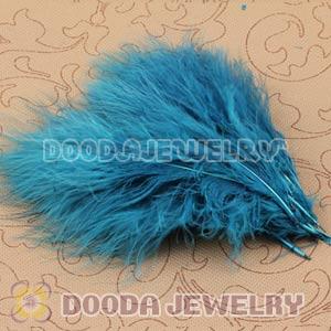 Natural Green Fluffy Short Rooster Feather Hair Extensions Wholesale