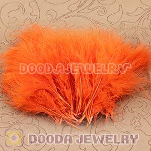 Natural Orange Fluffy Short Rooster Feather Hair Extensions Wholesale