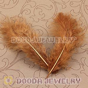 Natural Grizzly Fluffy Short Rooster Feather Hair Extensions Wholesale