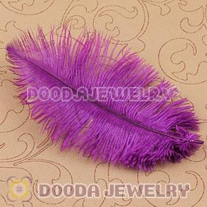 Purple Plumes Big Flake Ostrich Feather Hair Extensions Wholesale