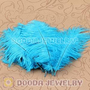Cyan Plumes Big Flake Ostrich Feather Hair Extensions Wholesale