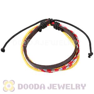 Fashion Wristbands Friendship Handmade Leather Bracelets Wholesale