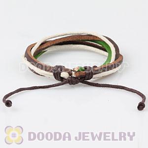 Fashion Wristbands Friendship Handmade Leather Bracelets Wholesale
