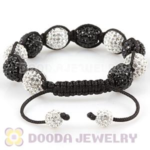 12mm Pave Czech Crystal Bead Handmade String Bracelets Wholesale