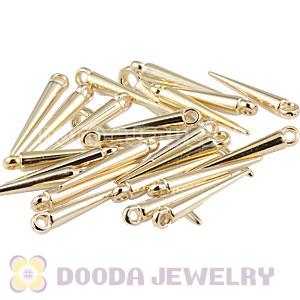 22mm Gold Plated Basketball Wives Earring Spike Beads Wholesale 