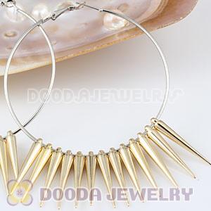 Cheap 34mm Gold Plated Basketball Wives Spike Beads Wholesale 