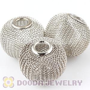 30mm Large Mesh Ball Beads For  Basketball Wives Earrings