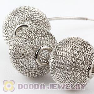 25mm Basketball Wives Wire Mesh Balls Beads Wholesale 