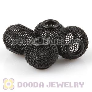 16mm Basketball Wives Black Mesh Beads Wholesale 