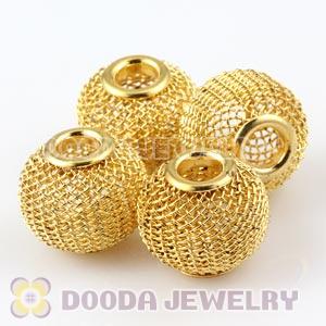 16mm Basketball Wives Gold Mesh Beads Wholesale 