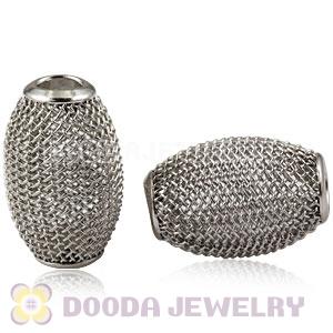 14X21mm Basketball Wives Earring Oval Mesh Beads Cheap 