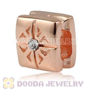 Handmade Style Plated Rose Gold Silver Nugget Stone Beads Wholesale 