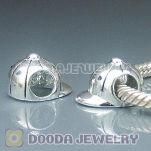 Solid Sterling Silver Charm Jewelry Hat Beads and Charms