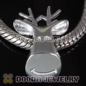 925 Sterling Silver Holiday Rudolf Charm Bead