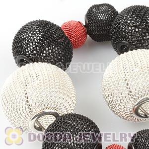 70mm Basketball Wives Mesh Hoop Earrings Wholesale