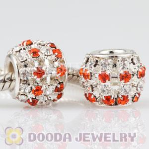 12mm Alloy Crystal Beads For Basketball Wives Hoop Earrings 