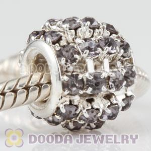 12mm Alloy Crystal Beads For Basketball Wives Hoop Earrings 