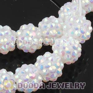 70mm Basketball Wives White Rhinestone Crystal Ball Hoop Earrings Wholesale