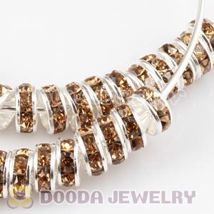 70mm Basketball Wives Crystal Spacer Hoop Earrings Wholesale 