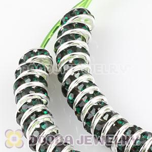 70mm Basketball Wives Crystal Spacer Hoop Earrings Wholesale 