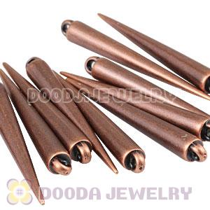 52mm Plated Antique Copper Spike Beads For Basketball Wives Hoop Earrings 