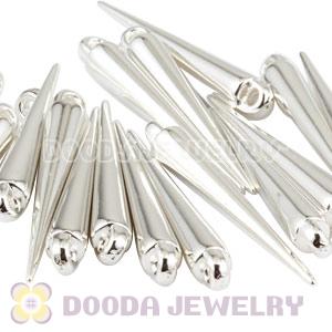34mm Silver Plated Basketball Wives Spike Beads Wholesale 
