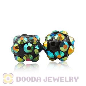 8mm Rhinestone Basketball Wives Resin Pave Beads Wholesale 