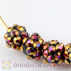 8mm Rhinestone Basketball Wives Resin Pave Beads Wholesale 