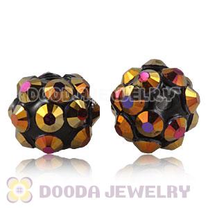 8mm Rhinestone Basketball Wives Resin Pave Beads Wholesale 