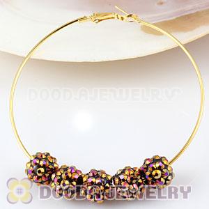 10mm Basketball Wives Resin Earring Beads Wholesale 