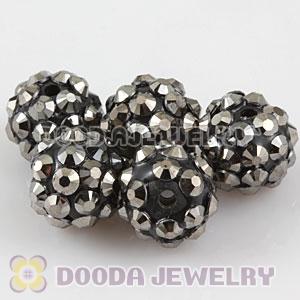 10mm Basketball Wives Grey Resin Earring Beads Wholesale 