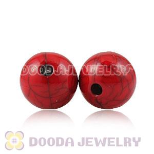 10mm Basketball Wives ABS Red Coral Beads Wholesale 