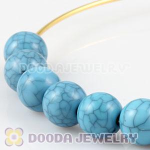 10mm Basketball Wives ABS Turquoise Beads Wholesale 