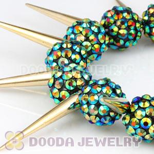 12mm Resin Beads Basketball Wives Inspired Spike Bracelets Wholesale