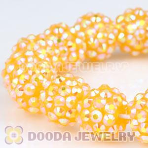 12mm Yellow Resin Beads Basketball Wives Bracelet Wholesale
