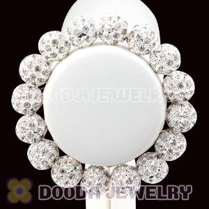14mm Silver Rhinestone Basketball Wives Bracelets Wholesale