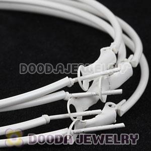 80mm Plated White Basketball Wives Plain Hoop Earrings Wholesale