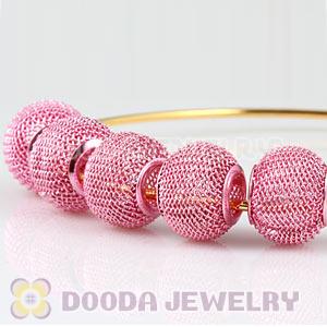 14mm Basketball Wives Pink Mesh Beads Wholesale 