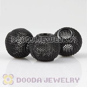 Wholesale 18mm Basketball Wives Black Mesh Beads 