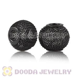 Wholesale 18mm Basketball Wives Black Mesh Beads Cheap 