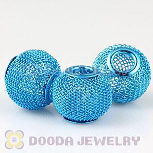 Wholesale 18mm Basketball Wives Blue Mesh Beads 