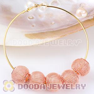 Wholesale 18mm Yellow Basketball Wives Mesh Beads Cheap 