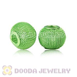 Wholesale 18mm Lime Basketball Wives Mesh Beads Cheap 