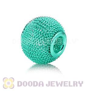 Wholesale 18mm Green Basketball Wives Mesh Beads Cheap 