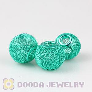 Wholesale 18mm Green Basketball Wives Mesh Beads Cheap 
