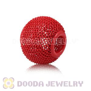 Wholesale 18mm Red Basketball Wives Mesh Beads Cheap 