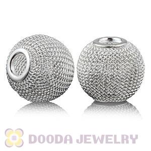 Wholesale 20mm Silver Basketball Wives Mesh Beads Cheap 